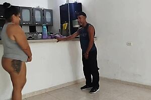 invited the sexy big ass gym babe home and fucked her brains out