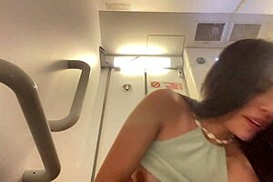 I crave creamy masturbation in plane bathroom