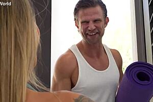 linda lan the sexy asian fitness babe bends over tempts her trainer to ram that tight shaved pussy deep gp3348