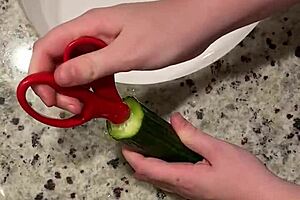 i'm slamming this hardcore zucchini so deep it hurts good