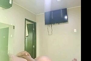 bouncing on lover's thick cock hits insane orgasms