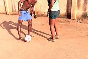 Cameroonian footballer pounds spectator's ass publicly after match