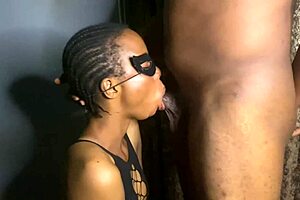 Petite Slut Deepthroats Black Cock Perfectly In Licking Game Challenge