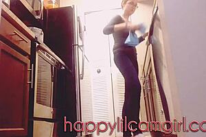 giantess cleans kitchen ignoring your tiny desperate gaze