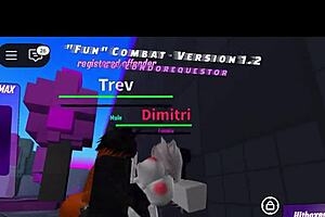 Roblox Slut Fights Monsters While Getting Pussy Pounded Hard