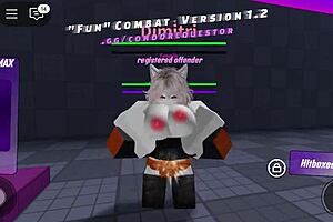 Roblox Slut Fights Monsters While Getting Pussy Pounded Hard