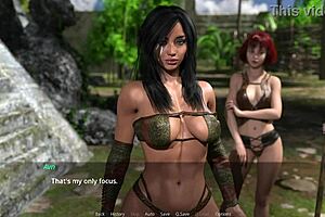 short haired redhead with big tits tours her jungle in lust city 18