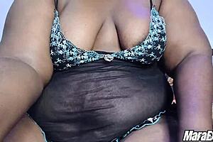 check out mara exotic's fat ass ebony milf squirting solo orgasm full vid