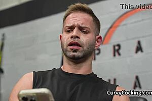 Asian teen ditches yoga vibrator for gym cock pounding!