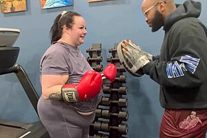 i moan as this bbw's huge saggy tits wrap my cock while sucking