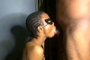 Petite Slut Deepthroats Black Cock Perfectly In Licking Game Challenge