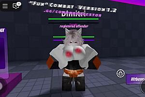 Roblox Slut Fights Monsters While Getting Pussy Pounded Hard