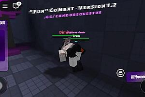 Roblox Slut Fights Monsters While Getting Pussy Pounded Hard