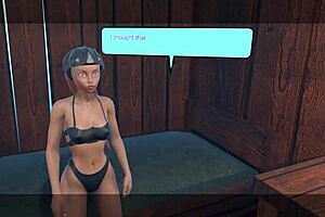 play with desperate alien myia as she fingers her shaved pussy in vr monster fantasy