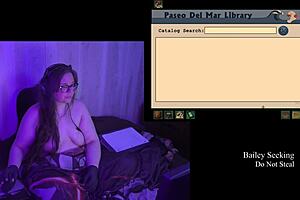 bbw brunette bares big natural tits in naked play