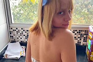 Young maid's raise leads to big cock surprise in tight ass