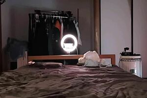 Japanese Amateur in Stockings Delivers Expert Handjob to Massive Cumshot