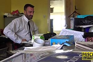 Handcuffed big tits milf bound deepthroats submissive for squirting cum in mouth bdsm