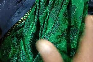 South Indian Couple's Saree-Clad Homemade Creampie Quickie