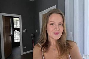 woke up filming my sloppy morning cock sucking and cum swallowing routine on video
