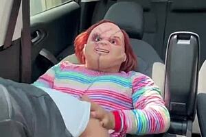 Chucky safado ravages tiffanny's big ass pussy cowgirl on halloween night