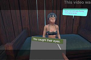 play with desperate alien myia as she fingers her shaved pussy in vr monster fantasy