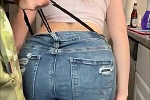 girl pulls off super wedgie after wedgie in this hot compilation