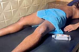 colombian milf gets erotic bedroom massage turning sensual