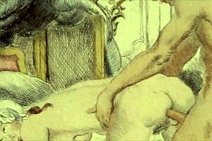 vintage cartoons showcase erotic retro babes in antique steamy poses