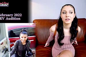 raven lane strokes her pussy then deepthroats huge cock eagerly