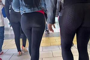 yoga pants hug curves perfectly this season 👙 candid views