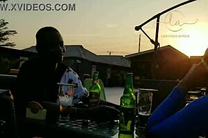 What happens when ebony goddess meets sexy naija pornstar for exclusive bar kissing and orgasms?