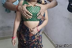 horny indian babe lifts saree for intense pussy pounding desi sex action