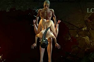 shadowheart deepthroats and rides cock after group splits up