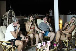 hey check out elo cardone and victor mustang's wild bora cast moments with bruna carlos and matheus caetano part 2 😏