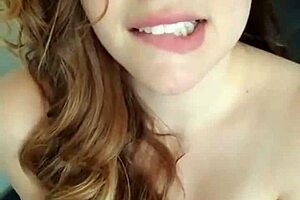 Kate's pregnant lactating tits tease in intense eye contact challenge