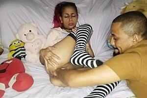 brazilian milf squirts as i fist her tight wet pussy deep