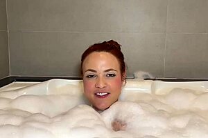 Nicole romanoff enjoys relaxing hydro session beautifully
