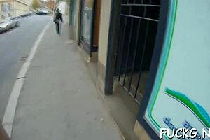 Naive young euro teen gets group-fucked hard on hidden spycam