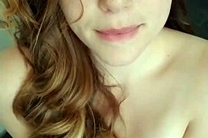 Kate's pregnant lactating tits tease in intense eye contact challenge