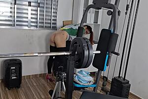 crossdressing employees sneak away to storeroom for hot public office hookup