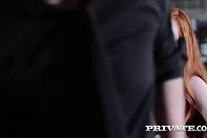 sensual redhead ella hughes rides stiff cock with passion