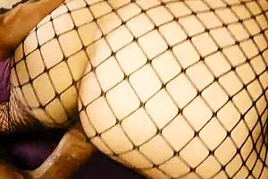 i used her rough in stockings stretchin every hole wide open