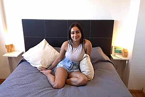 First Casting Peruvian Latina 18 Year Old Teases in Interview Part 1