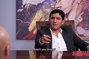 secretary alondra navarro offers free use with creampie and group fun