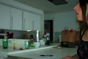 dude bodybuilder with monster cock delivers duro castigo gangbang double penetration anal creampie to skinny latina in lingerie