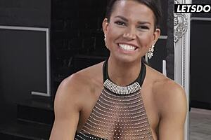 brunette milf chloe lamour raunchy deep anal creampie drilling huge monster cock her limit