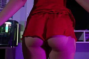 i came in my pants from her sexy assjob in red lacy panties