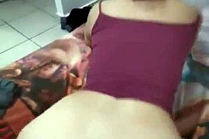 living room pounding with huge titted latina in rough doggystyle action