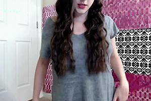 all natural bushy babe mianyx teases tight pussy lips in panties